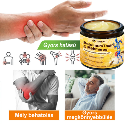 TLOPA® Botulinum Toxin és Méhméreg Fájdalomcsillapító Csontgyógyító Krém🐝🌿 (Kifejezetten időseknek & ortopéd szakorvosok ajánlásával)🔥🔥