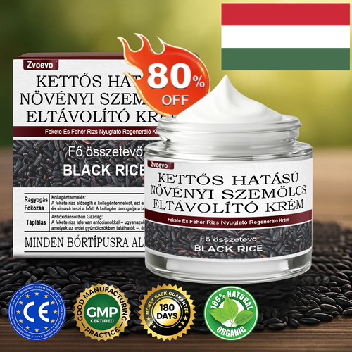 ✅ Zvoevo® Fekete Rizses Bőrregeneráló Krém 👨‍⚕️ (Szemölcsök, bőrkinövések, foltok és hiperpigmentáció kezelésére)🍀