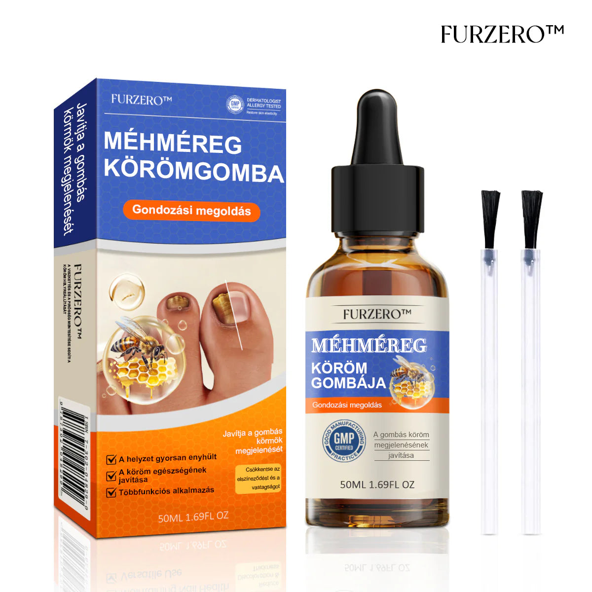 🐝Furzero™ Méhméreg Körömgomba Kezelőoldat: Teljes megoldás a körömgomba problémájára🌟👣👣