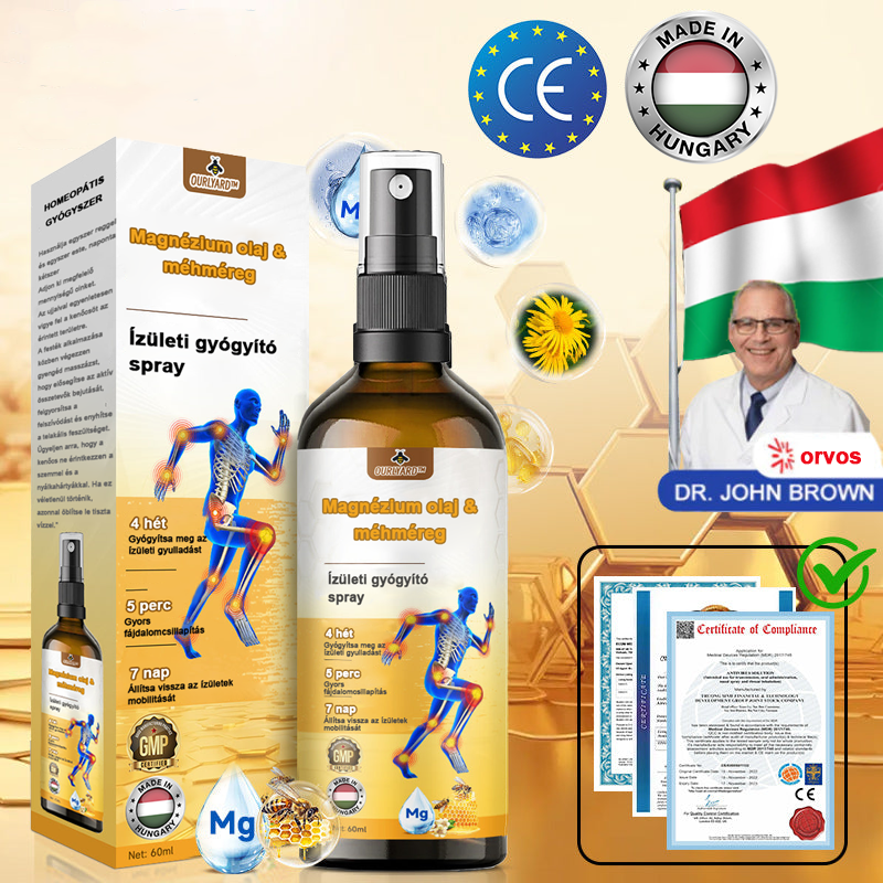 ✅✅Hivatalos Áruház: Ourlyard™ Magnézium Olaj és Méhméreg ízületjavító spray 👨‍⚕️ A Gyógyszerügyi Hivatal (OGYEI) jóváhagyásával