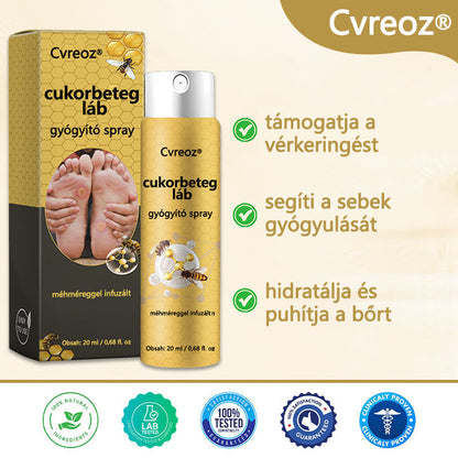 Cvreoz® méhméreg gyógyító spray a sebek gyógyulására és regenerálására a kezeken és a lábakon🌿🌿🌿