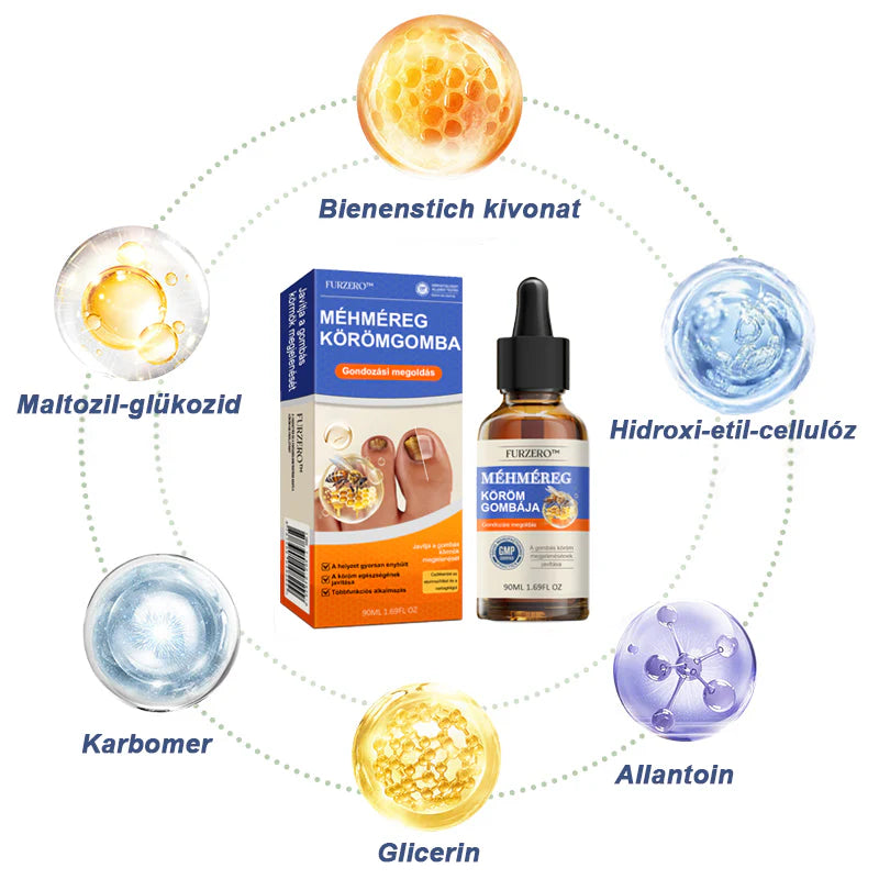 🐝Furzero™ Méhméreg Körömgomba Kezelőoldat: Teljes megoldás a körömgomba problémájára🌟👣👣
