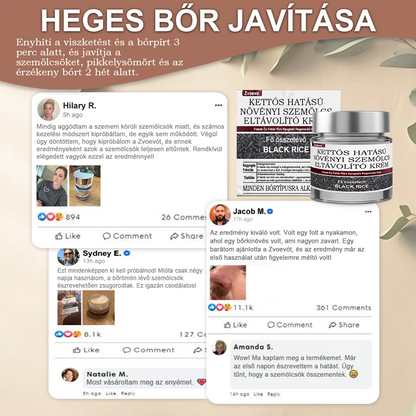 ✅ Zvoevo® Fekete Rizses Bőrregeneráló Krém 👨‍⚕️ (Szemölcsök, bőrkinövések, foltok és hiperpigmentáció kezelésére)🍀